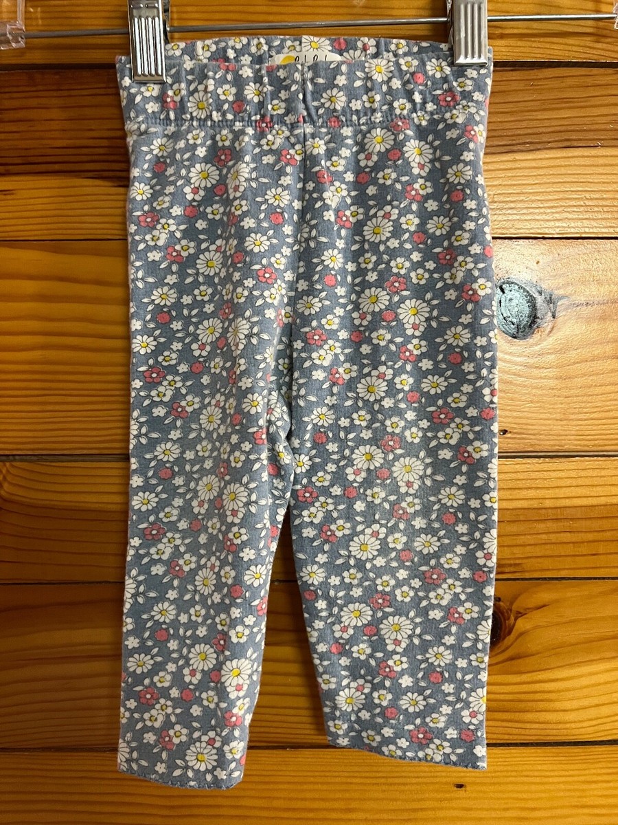 Baby Boden Mini Boden Blue Liberty Floral Leggings EUC Size 6-12