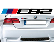 LOGO E92 POUR BMW MOTORSPORT SPORT RACING NOIR 18cm AUTOCOLLANT STICKER BA225