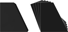  30 12" Record Bin Divider Cards - Sloped 12"x13-1/8" - Black HEAVY DUTY 60mil