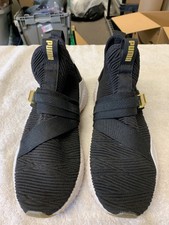 puma defy mid varsity black