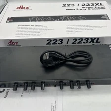 New DBX 223XL Stereo 2-Way/Mono 3-Way with XLR Connectors Crossover 110V 50/60Hz