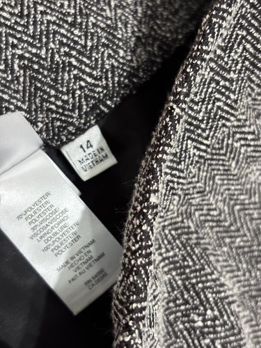 Tuta pantalone donna Jones New York Studio taglia 14 grigio blazer giacca bootcut pantaloni - Foto 10 di 14