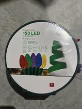 GE StayBright 150-Count 49.6 ft Multicolor C6 LED Christmas String Lights NEW