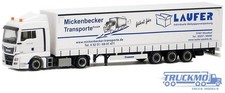 Herpa Mickenbecker Transporte MAN TGX XLX Euro 6 Megatrailer Gardinenplanen