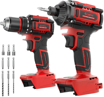Cordless Impact Driver and Drill Combo Kit Compatible with Milwaukee 18V Battery
