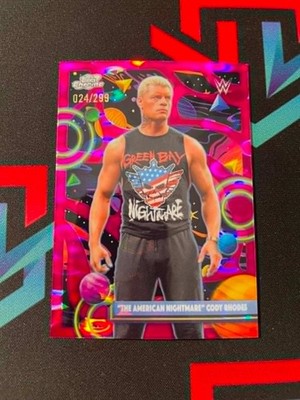 WÄHLEN SIE IHRE KARTE Topps WWE Chrome Cosmic 2026 Magenta Cosmos Refractor /299