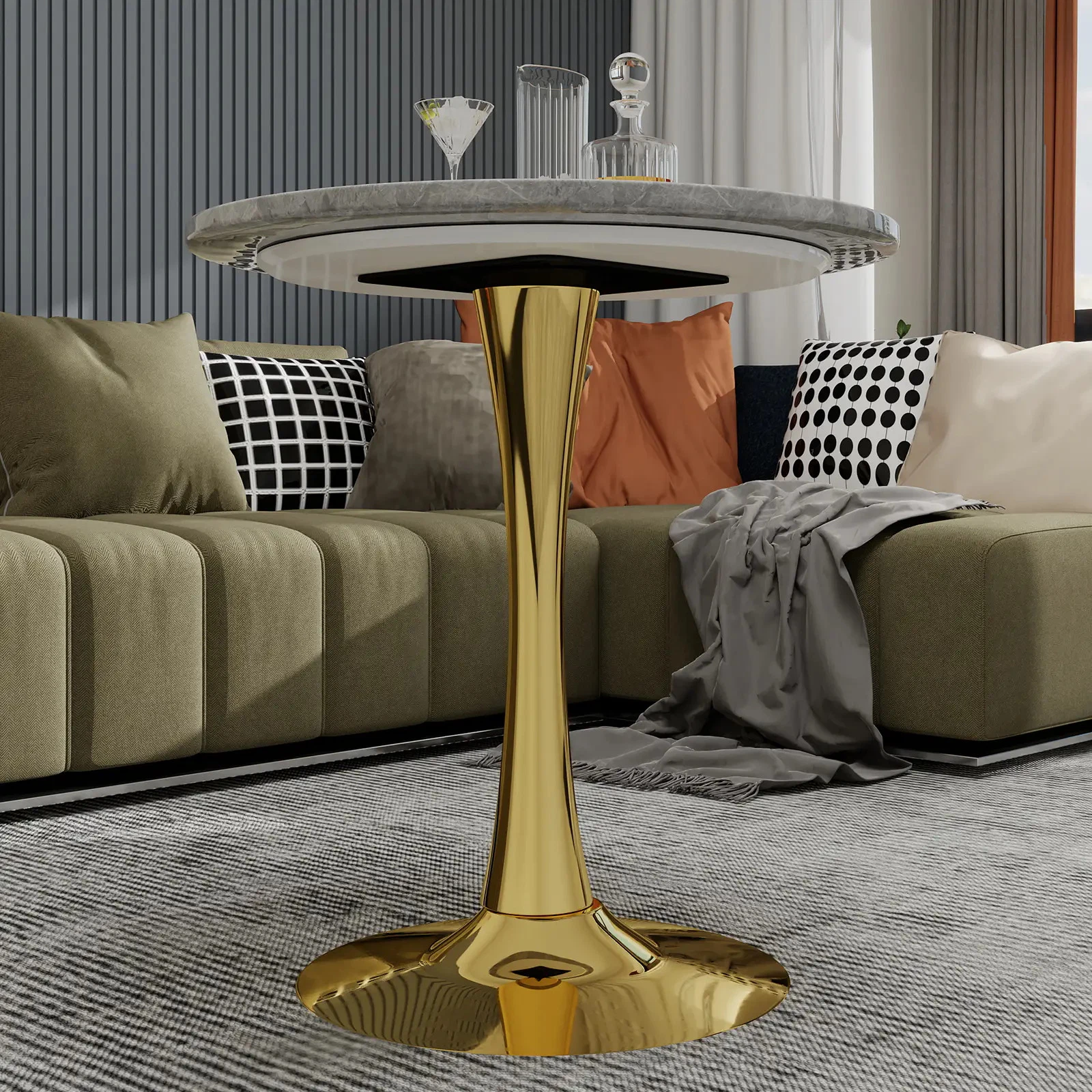 gold coffee table