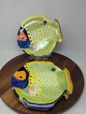 Studio Nova REEF FISH Dinner Plates  Set Of Four 