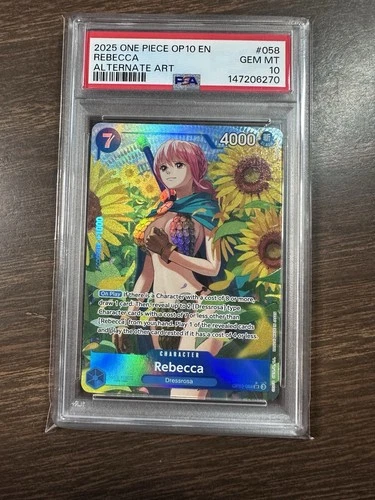 Rebecca 2025 One Piece OP10 Alternate Art - #058 - PSA 10