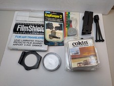 Lot of Camera Accessories: Blower Brush, Film Shield, Cap Keeper, Filter Systems