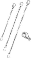 3 StüCk Sterling Silber KettenverläNgerung 5/10/15 Cm Halskette Armband
