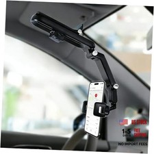 Sun Visor Phone Holder, 360  Rotatable and Extendable Car Phone Holder, Grey