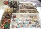 VTG Costume Jewelry Lot 6lbs + Necklaces Earrings Bracelets Plastic Glass MOP