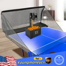 Automatic Training Table Tennis Ping Pong Ball Pitching Machine W/ 100*Balls+Net
