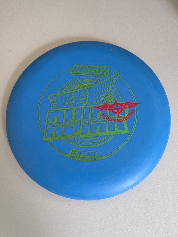 Innova DX Aviar Putter - Team Stamped - Blue with Green Stamp - 171g 8/10