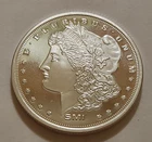 SMI Morgan Design 1 Troy Oz Silver Round • .999 Fine • Sunshine Mint • X103