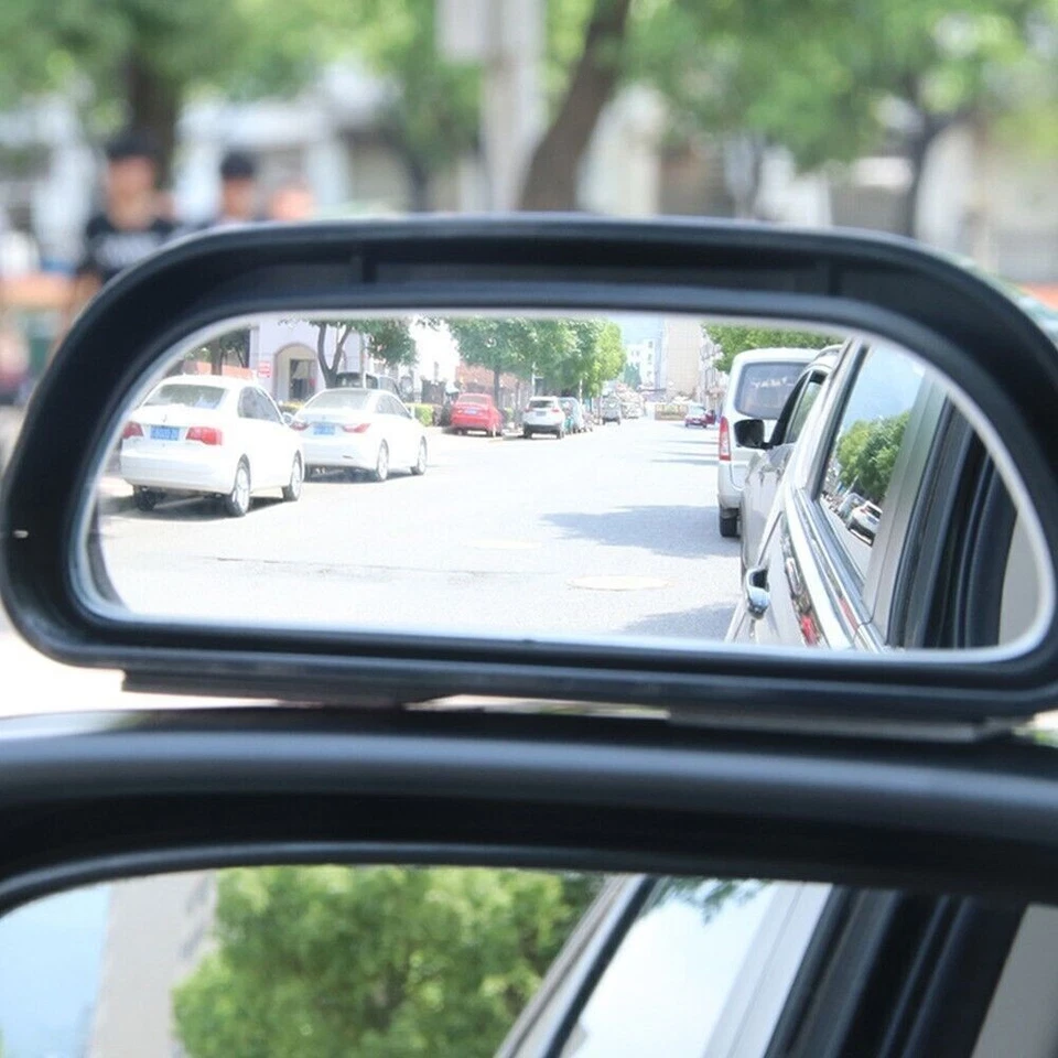 Plastic Car Blind Spot Mirror Auxiliary Mirror HD Glass Convex Rear View Mirrors Foto 2 de 4