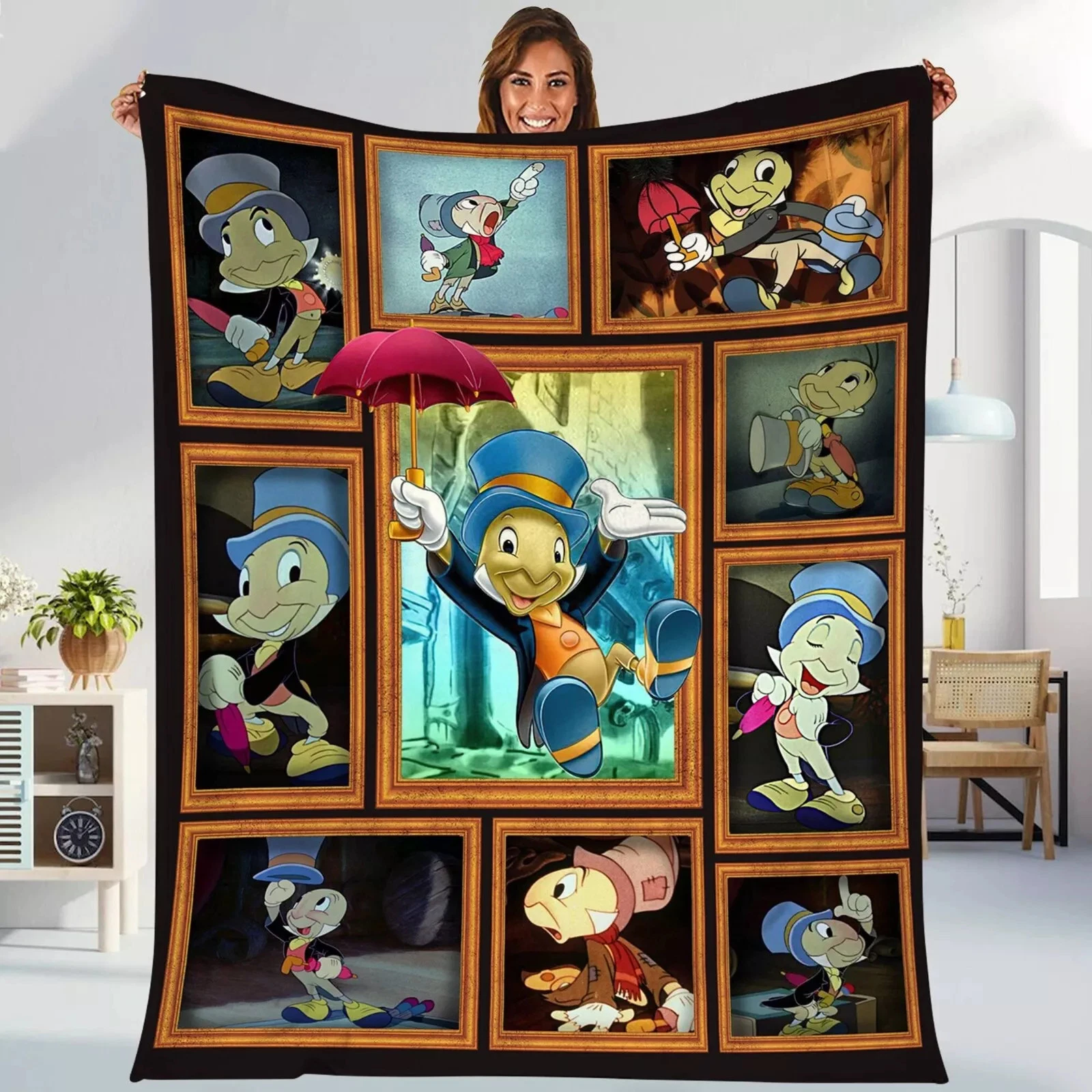Pinocchio Fleece Blanket, Fleece Blank