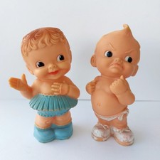 Lot Of 2 Vintage Rubber Squeaking Toys