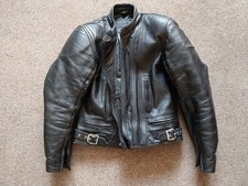 Frank Thomas Motorcycle / Biker Jacket. Black. UK Size 14. Euro Size 40.