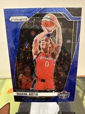 Shakira Austin #124 Prizm Blue Velocity WNBA Basketball 2024 Washington Mystics