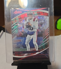 Panini Absolute 2025 Red & Green Plaid #79 Drake Maye Patriots NFL