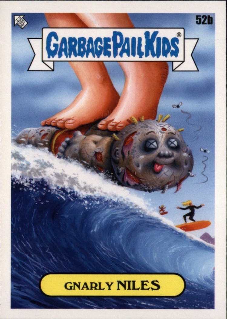 2023 Topps Garbage Pail Kids Go On Vacation #52b Gnarly Niles front