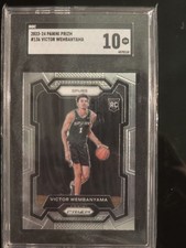 23-24 Panini Prizm Victor Wembanyama RC Base #136 Spurs NBA SGC 10