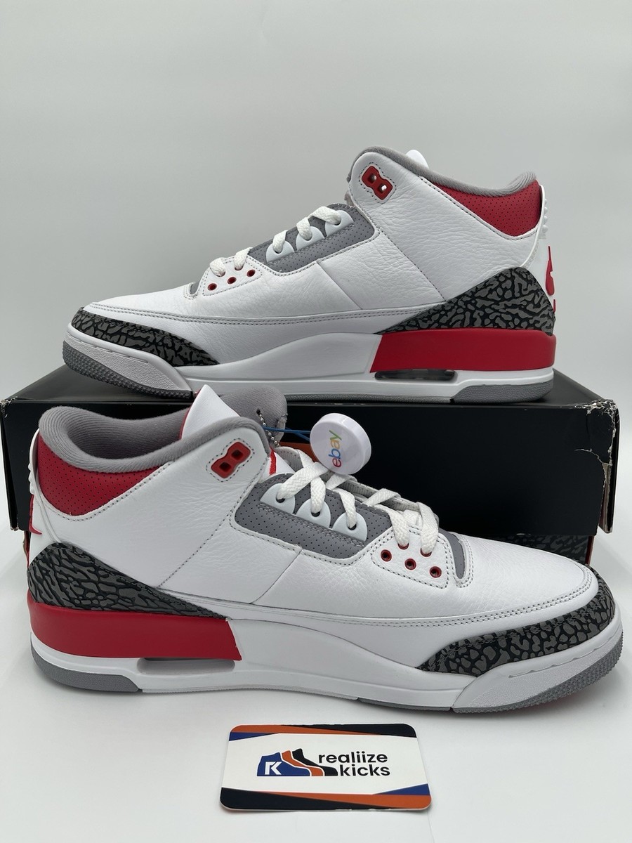 Size 13 - Jordan 3 Retro Mid Fire Red for sale online | eBay