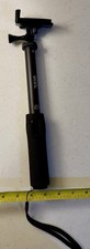 onn. Wireless Selfie Stick with Smartphone Holder  GoPro Mount   Portable Grip