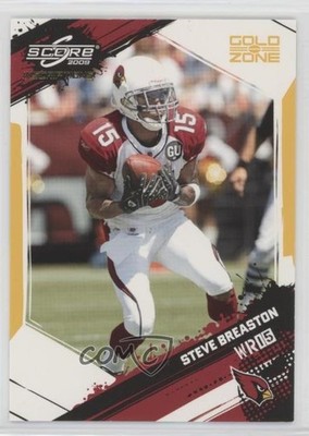 2009 Score Inscriptions Gold Zone 34/50 Steve Breaston #8 0hd6