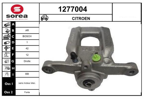 Étrier de frein SNRA 1277004 pour réussir le contrôle technique de votre C4