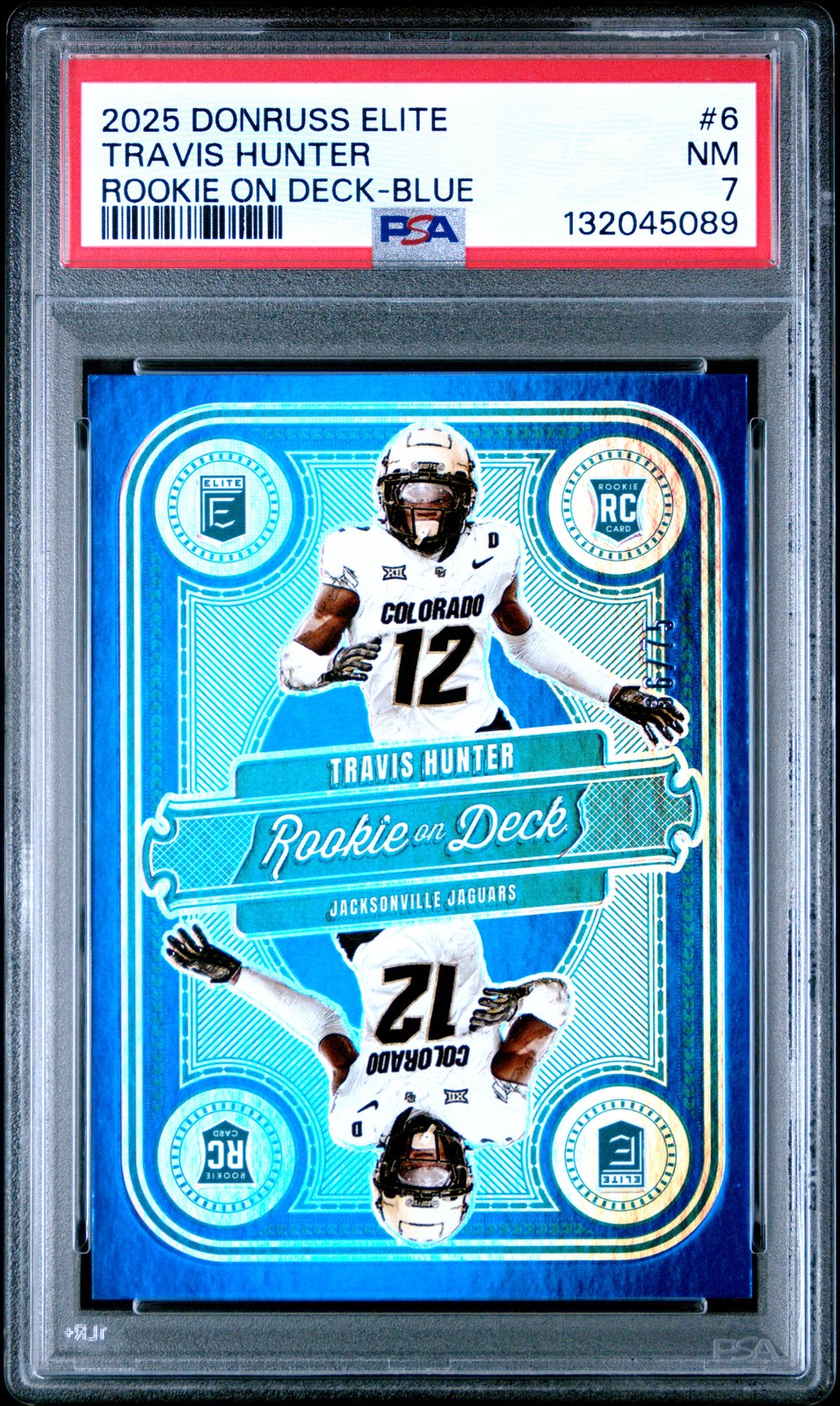 Travis Hunter Panini Donruss Elite Rookie on Deck #6 Blue