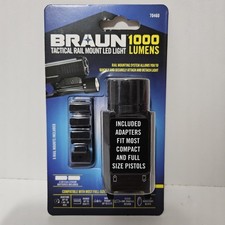 BRAUN Tactical Rail Mount LED Light 1000 Lumens 70460 BRAND NEW Fast Shipping