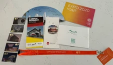 Expo 2020 Dubai United Arab Emirates ￼Tickets Map Lanyard Brochures Collection