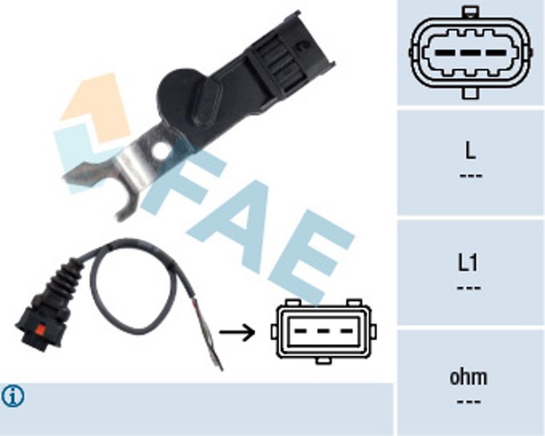 FAE Nockenwellensensor Hallgeber ZüNdimpulsgeber 79167 FüR Opel Omega Calibra CC-image