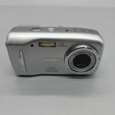 Olympus CAMEDIA D-545 Zoom 4.0MP Digital Camera -Silver w/Box,Manual,cord,cd