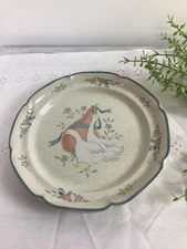 International Marmalade Geese 8868 Single Salad Dessert Stoneware Plate 7.5”