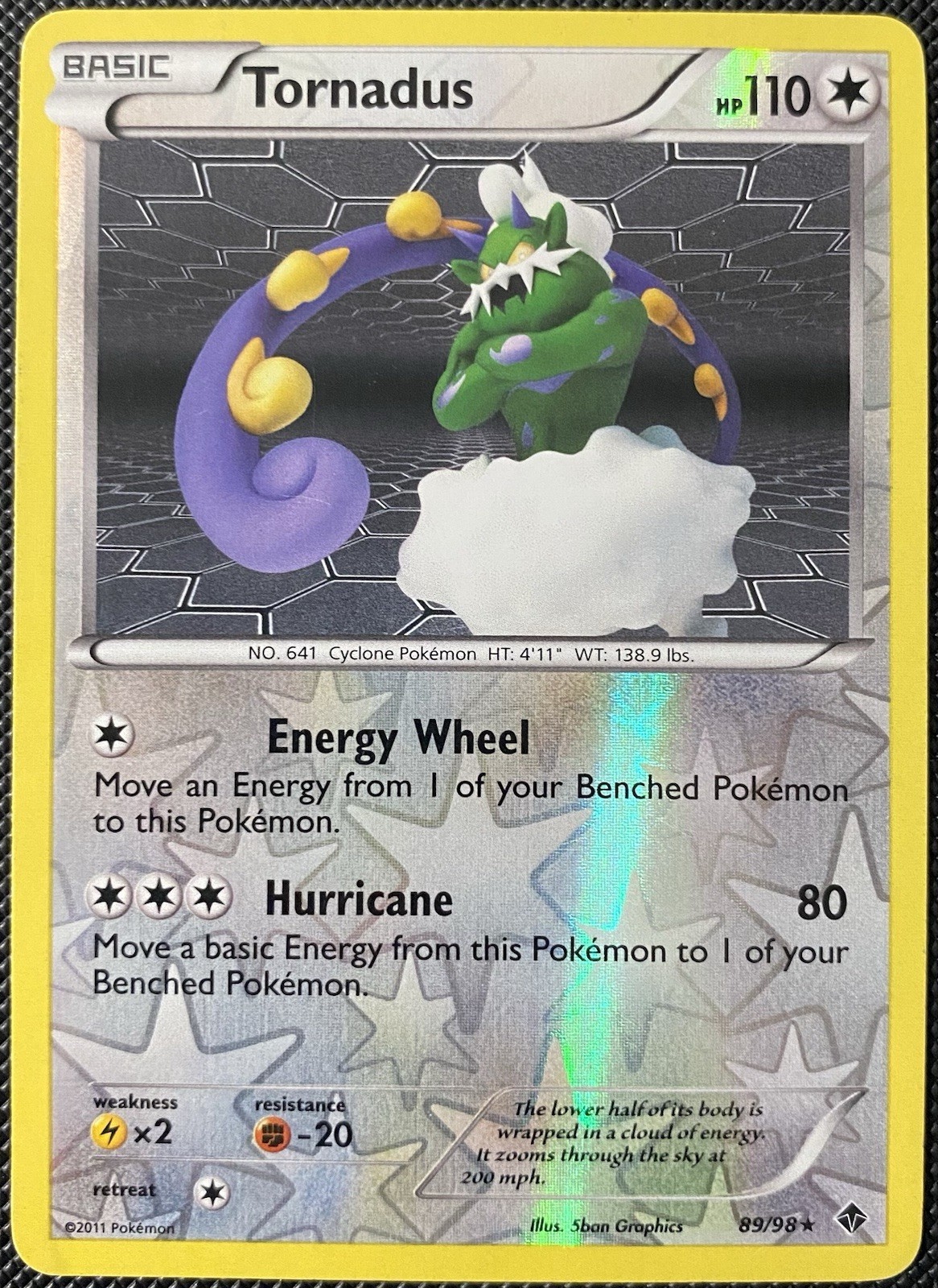 Tornadus 89/98 Emerging Powers Reverse Holo - Pokémon Card