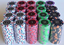 (500) BANK 18XX POKER CHIPS SET