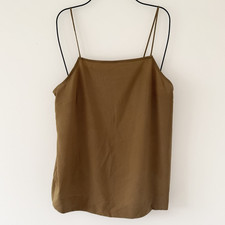 Topshop Maternity Brown Cami Top 10 Woman’s Vest Lightweight Floaty Pregnancy