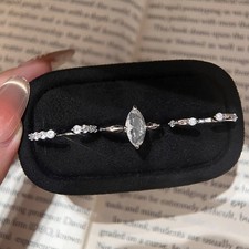 Niche High-End Marquise Cut Designer Ring