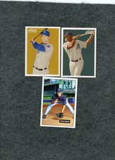 3 Bowman Heritage Rookie cards - Ryan Braun, Justin Upton, Alex Gordon - Mint