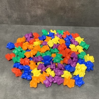 Counting Bears Learning Set Colorful Educational Toys Lot of 87 Varous Colors 1''
