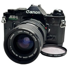Canon AE 1 PROGRAM Black FD 35-70mm F4 Tested Working Japan