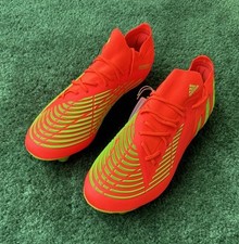 Mens Adidas Predator Edge.1 SG Soccer Cleats Size 11 Solar Orange/Green GW1010