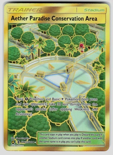 Pokemon Hidden Fates: Shiny Aether Paradise Conservation Area SV87/SV94 Shiny NM