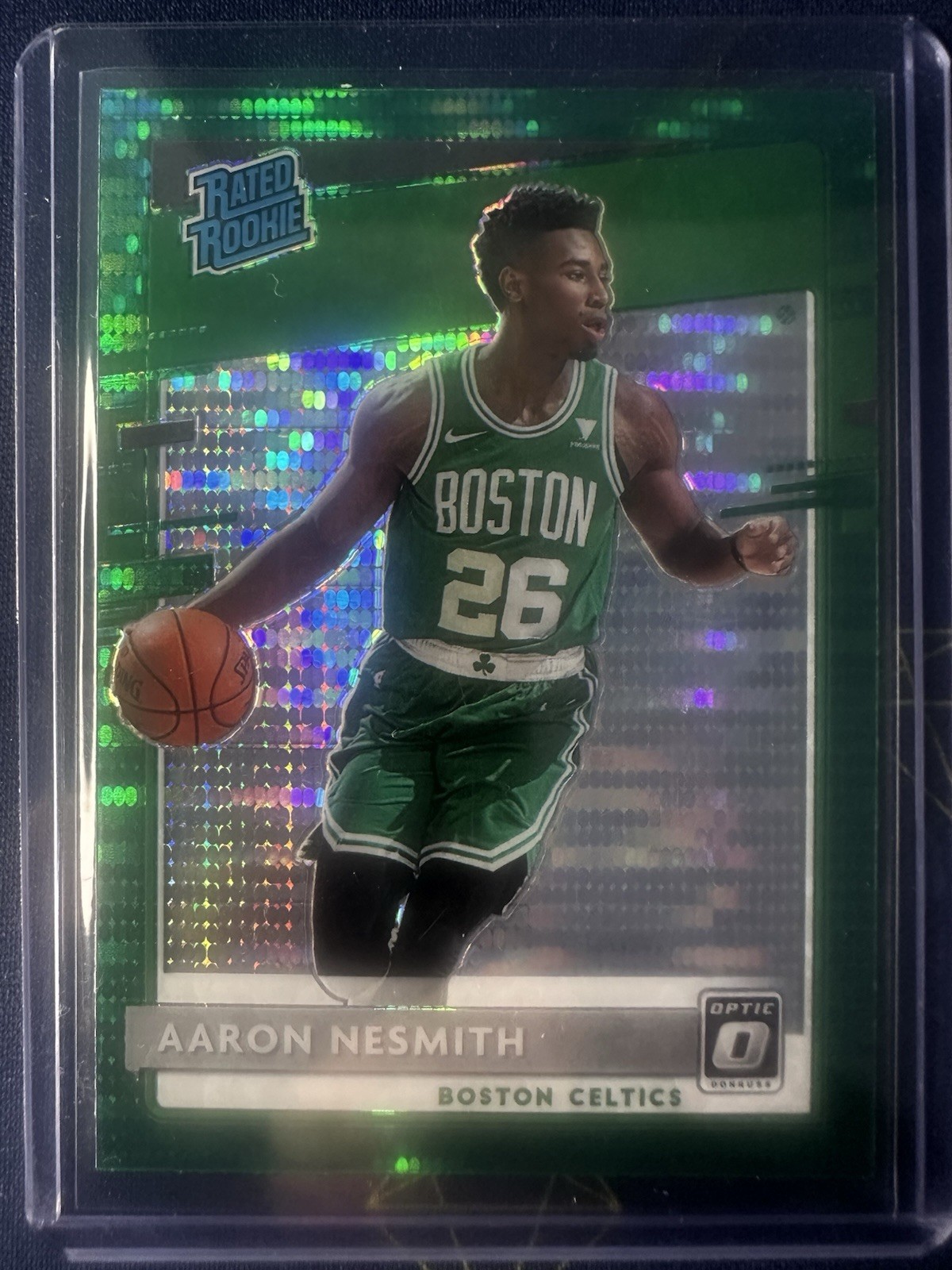 Aaron Nesmith 2020-21 Optic Fanatics Green Pulsar Prizm Rated Rookie SSP #164