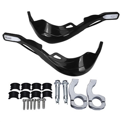 22-28mm Aluminum Alloy Handlebar Hand Guards Wind Deflector Motorcycle Dirt Bike - Foto 4 di 6