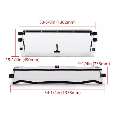 Scratch Resistant Clear Flip Windshield For Kawasaki Teryx 800 /4